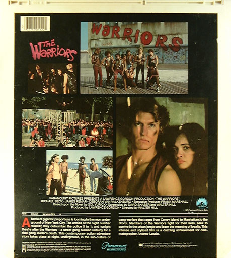 Back of The Warriors CED