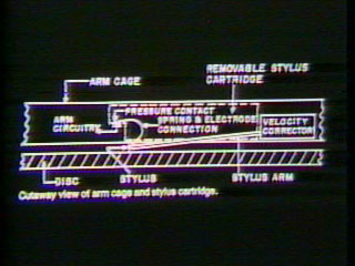 Cutaway View of Arm Cage and Stylus Cartridge