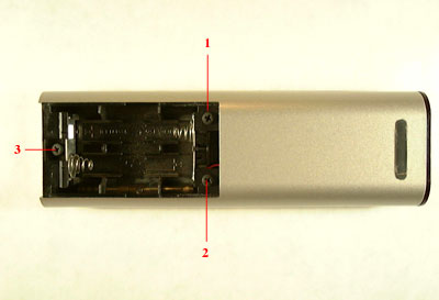 Bottom of RCA Television Remote