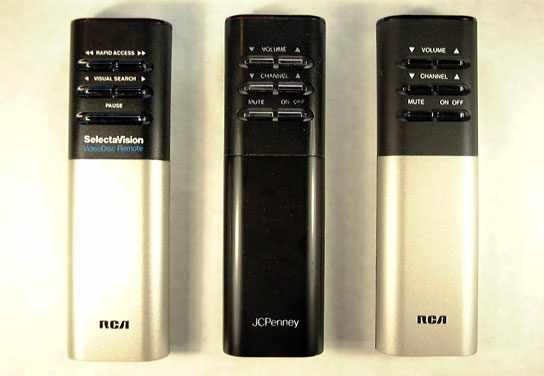VideoDisc JCPenney RCA Remote Controls