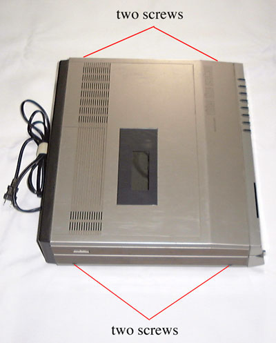 Side of Toshiba CED Player