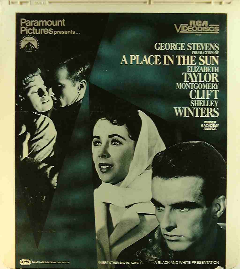 Place in the Sun, A {76476006969} U - Side 1 - CED Title - Blu-ray DVD  Movie Precursor