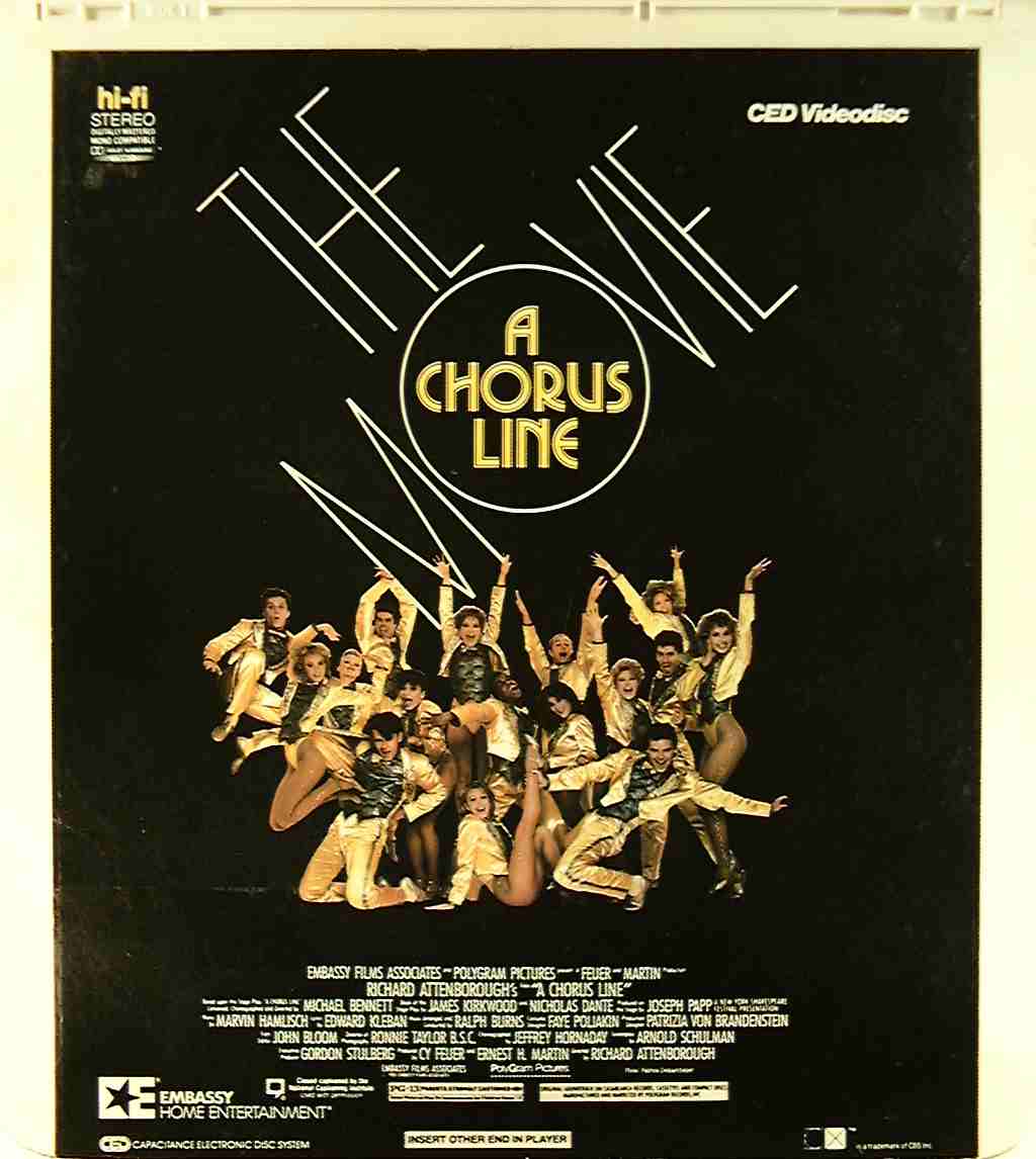 Chorus Line, A*** {42995021837} R - Side 1 - CED Title - Blu-ray DVD Movie  Precursor