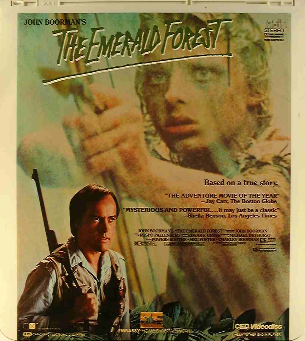 Emerald Forest, The*** {42995217964} R - Side 1 - CED Title - Blu-ray DVD  Movie Precursor