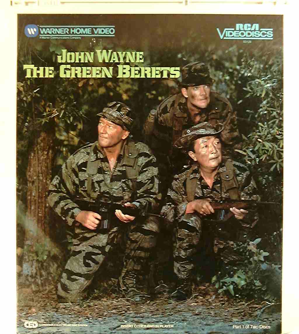 Green Berets, The (2) {76476031282} U - Side 1 - CED Title - Blu-ray DVD  Movie Precursor