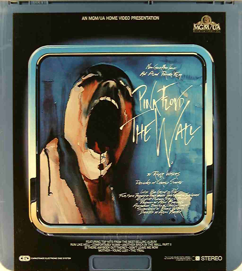 Pink Floyd The Wall** {27616102683} U - Side 1 - CED Title - Blu-ray DVD  Movie Precursor