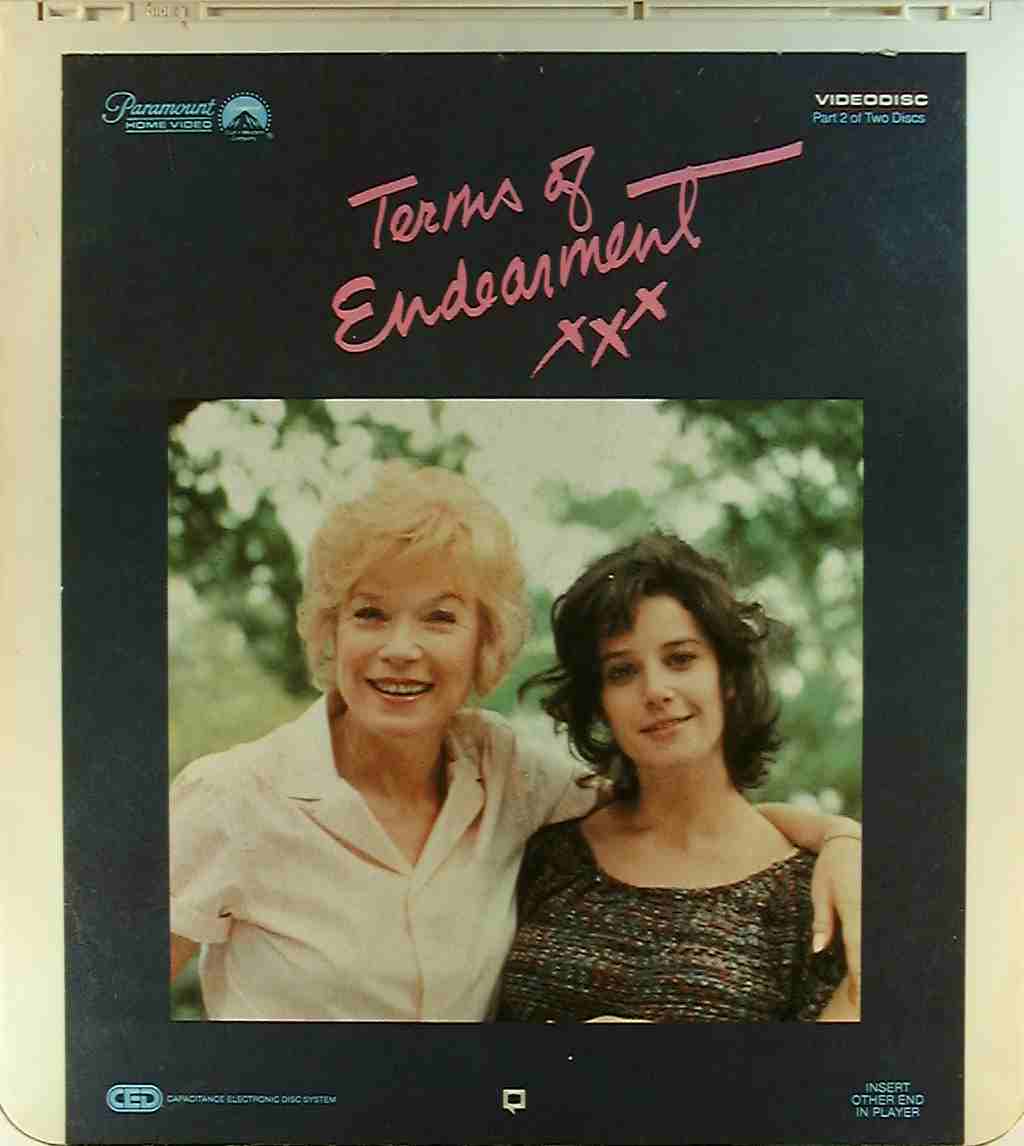 Terms of Endearment (2) {37757014073} U - Side 3 - CED Title - Blu-ray DVD  Movie Precursor